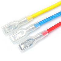 Câble en silicone haute température UL3122 avec bornes à ressort, connecteurs à fourche isolés pour équipement industriel, production
