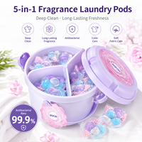 Lessives en capsules OEM ODM 150 pièces Gel nettoyant multi-effets 5D Nettoyage en profondeur Parfum longue durée Élimination des taches Vêtements en vrac