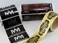 Fabrik preis Inkjet-Etiketten papier und synthetische Etiketten rolle Hochglanz weißer Aufkleber Leere Etiketten rolle für Tinten strahl drucker