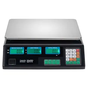 Balance électronique numérique de 30kg, 40 kg, calcul des prix, Table de calcul