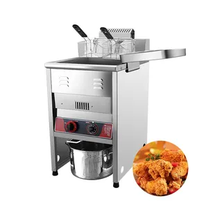 40L Commercial vertical gas fryer temperature-controlled deep fryer