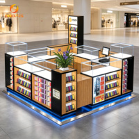 Kiosco de Exhibición para Tienda de Teléfonos, Personalizado con Marca, Diseño Simple, Multifuncional, con Estantes para Accesorios de Teléfono