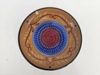 Râpe à ail en céramique orange, râpe à ail en porcelaine faite à la main, éplucheur d'ail