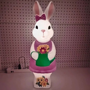 Trang Trí Sân Vườn Trang Trí Thỏ Phục Sinh Trang Trí Phim Hoạt Hình Động Vật Thỏ Ngoài Trời Thỏ Đèn Led - Product Image 6