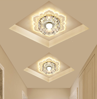 Plafonniers Créatifs Lampes d'Allée Design Décoratif Fleurs de Salon Luminaires Acryliques Modernes Lumière d'Entrée de Couloir pour la Maison