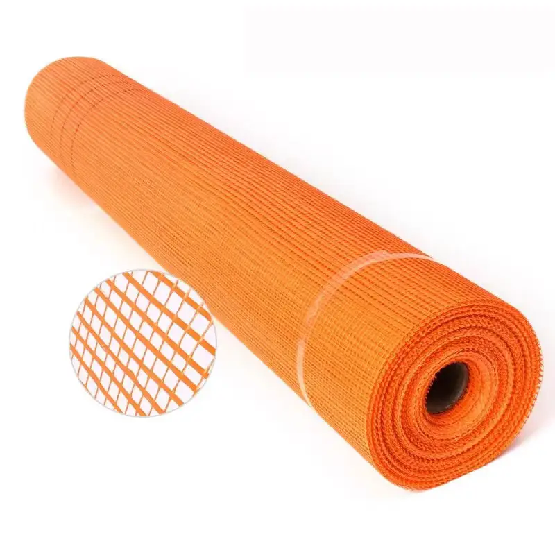 Malla de fibra de vidrio resistente a los álcalis de hormigón 160gr malla de fibra de vidrio naranja para Turket