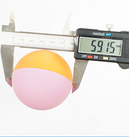 Balle en caoutchouc de racquetball et de squash de 6 cm / 2,36 po pour l'entraînement et la pratique du racquetball, couleurs assorties