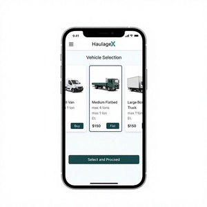 Aplicación móvil para reserva de camiones: Reserva camiones para transporte local y de larga distancia con seguimiento en tiempo real y pagos seguros. - Product Image 1