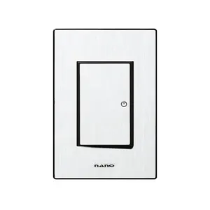 [NANO ELECTRIC ]ART 2 switch 1gang White wholesale high quality light switch high-tech design home hotel modern light switch