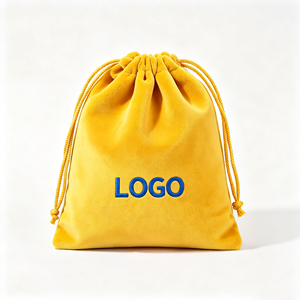 Wholesale Multi-color Velvet Drawstring <b>Bag</b> Custom Logo Velvet Pouch for Cosmetic Jewelry <b>Small</b> <b>Gift</b> Candy Storage Pack - Product Image 4