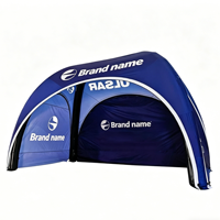 Tente publicitaire gonflable portable en PVC - Imperméable, réutilisable, taille personnalisable, impression UV, pompe à air électrique alimentée par prise, pour extérieur