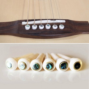Guitare Folk Ox Bone String Nail Piano Pillow Lifter (Anneau de <span class=keywords><strong>cuivre</strong></span> Big Abalone Point) H-03 - Product Image 2