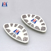 Bloc de meulage en diamant Cassani pour sol en marbre, type triangle, pour meuleuse