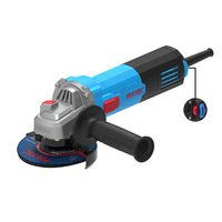 Meuleuse d'angle professionnelle FIXTEC 900W 100mm avec interrupteur arrière électrique, mini meuleuse d'angle