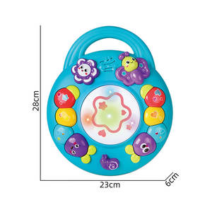 Jouet <span class=keywords><strong>musical</strong></span> éducatif pour enfants, instrument de musique mignon, jouet électronique en plastique pour bébé, clavier de batterie à main - Product Image 4