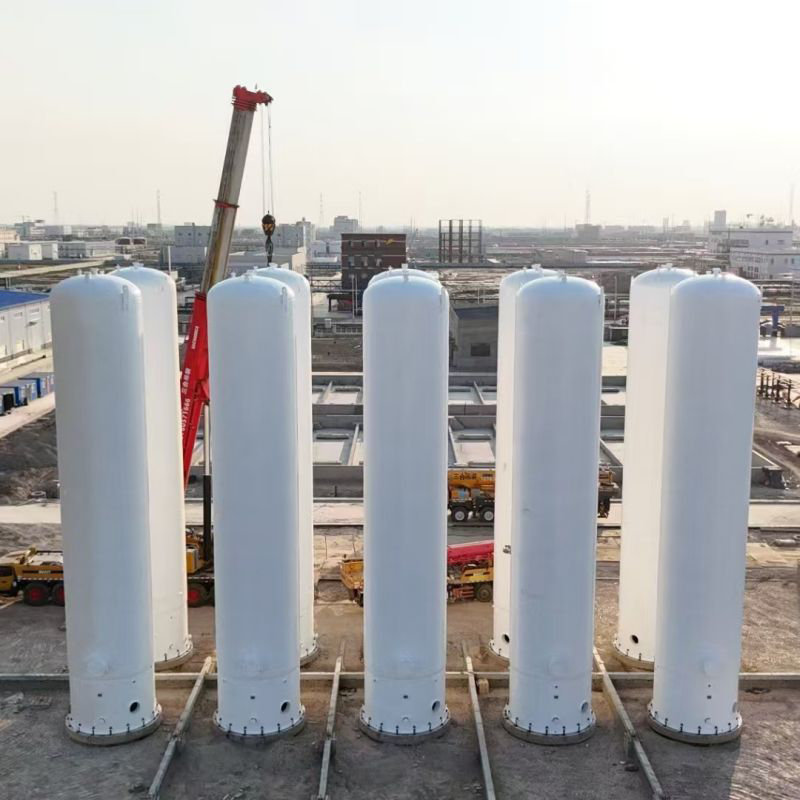 60000 Liter Horizontal Liquid Oxygen Storage Tank with Double Wall ...