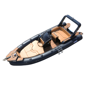 Luxury 23.3ft <strong>Inflatable</strong> Fishing Rowing <strong>Boat</strong> with 200HP Engine New Model Hypalon PVC <strong>RIB</strong> <strong>12</strong> 52cm Fiberglass Floor Sale in Italy - Product Image 1