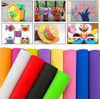 Lot de 120 feuilles de mousse EVA 8x6 pouces 2mm d'épaisseur assorties 15 couleurs de papier mousse artisanal pour fournitures scolaires et projets de bricolage