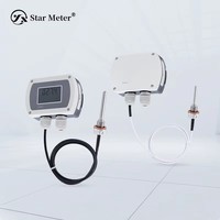 CWDZ22 Star Meter Digital Display ABS Temperature Sensor Wall-Mounted RS485 Modbus-RTU Transmitter PT100 Split Interface IP68
