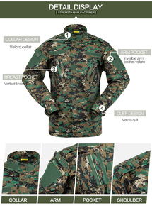 Uniforme de Paintball Digital em Camuflagem Jungle Rip-stop Modelo ACU - Product Image 3