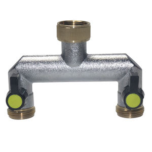 <span class=keywords><strong>Robinet</strong></span> d'arrosage de <span class=keywords><strong>jardin</strong></span> 3/4'' avec deux sorties, distributeur à deux voies, vannes en alliage de zinc pour la connexion de tuyaux d'irrigation - Product Image 3