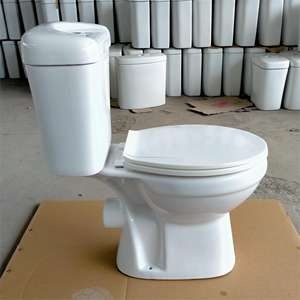 Baño Sanita De Ceramic Preo Mais Baixo Sanitario 2 Piezas P Trap Toilet Pot Complet - Product Image 3