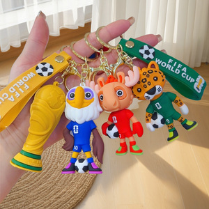 2026 Mascot <b>Keychain</b> Cartoon Doll Football Pendant Trendy Collectible Gift - Product Image 5