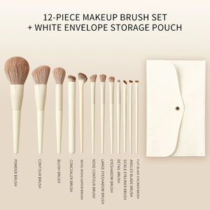 Nouvel ensemble professionnel de luxe complet de 5/7/12 pièces, pinceaux de maquillage pour le <span class=keywords><strong>visage</strong></span> à manche lisse, <span class=keywords><strong>kit</strong></span> d'outils pour femmes - Product Image 3