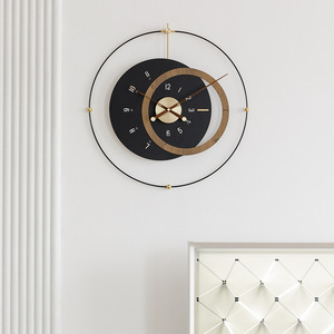 Wall <b>Clock</b> Round Silent Battery Powered Jumping Seconds Movement Modern Living Room Decor - Product Image 4