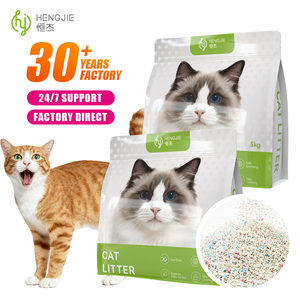 恒洁木薯猫砂混合料OEM可定制中国猫去厕所木薯混合猫砂散装 - Product Image 1
