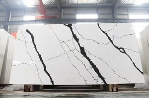 Trung Quốc Sơn Đông nhà máy Outlet Chất lượng cao siêu trắng 3200*1600mm tinh thể thạch anh tấm bề mặt cho nhà bếp benchtop - Product Image 2