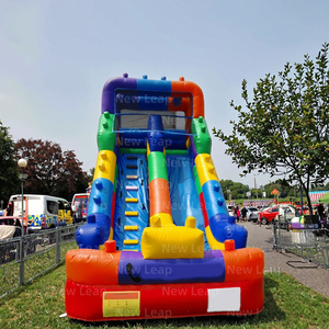 Yuedong 19.6ft قابلة للنفخ التجارية كتلة بناء نطاط كومبو ممر جاف الشريحة الملونة التسلق - Product Image 1