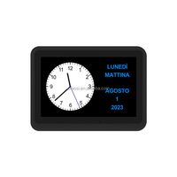 Kedatangan Baru Bingkai Foto LCD Modern 10.1" Jam Digital & Analog Meja & Lantai Fungsi Demensia