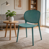 Chaise de salle à manger ergonomique confortable en PP, design moderne et populaire DHF, importée pour la maison et l'hôtellerie