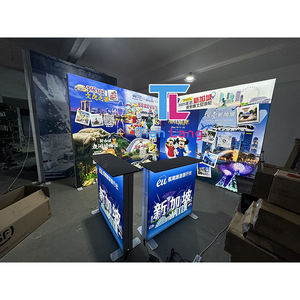 Portable 4ft Durable Aluminum Table Display Foldable Illuminated SEG LED Backlit Counter Event Expo Trade Show <b>Advertising</b> - Product Image 1