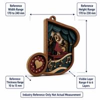 Ornement musical vintage en contreplaqué peuplier découpé au laser, motif couple jazz, pour décoration intérieure et cadeau, vente en gros OEM/ODM, CPSC, DDP