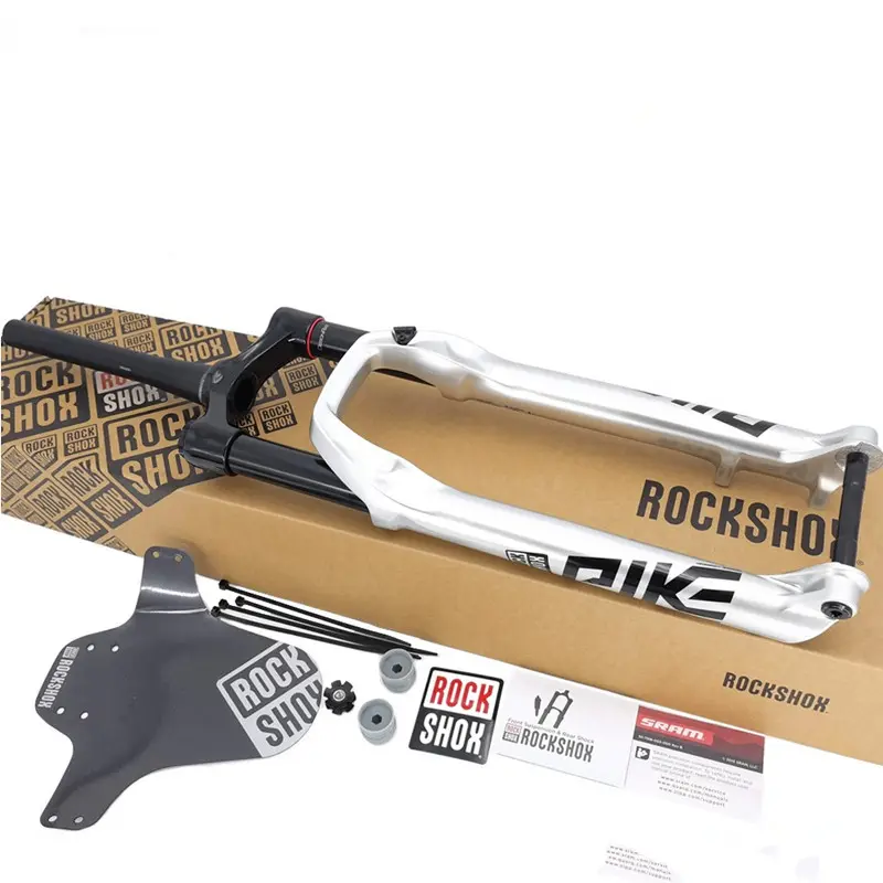 Rockshox pike absorção de choque para bicicleta, garfo dianteiro com 29 polegadas para bike de montanha, preto e 29 polegadas