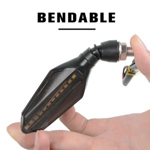 Luces Intermitentes Secuenciales de Doble Color para Motocicleta, Luces LED Universales para Motocicleta, Lámpara de Señal de Giro, Bombilla de Doble Color - Product Image 6