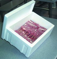 Boîte isotherme en EPS recyclable et écologique, 2L, légère, résistante à l'eau, anti-humidité, blanche, pour la chaîne du froid des médicaments