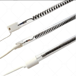 Lámpara de calefacción halógena de cristal de cuarzo infrarrojo de 2000W al por mayor 500W para calefacción de secado de calentador - Product Image 1