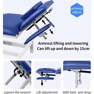 Portable <span class=keywords><strong>électrique</strong></span> SPA examen canapé <span class=keywords><strong>lit</strong></span> hauteur réglable pour chiropratique physiothérapie hôtels gymnases chambres en plein air - Product Image 4