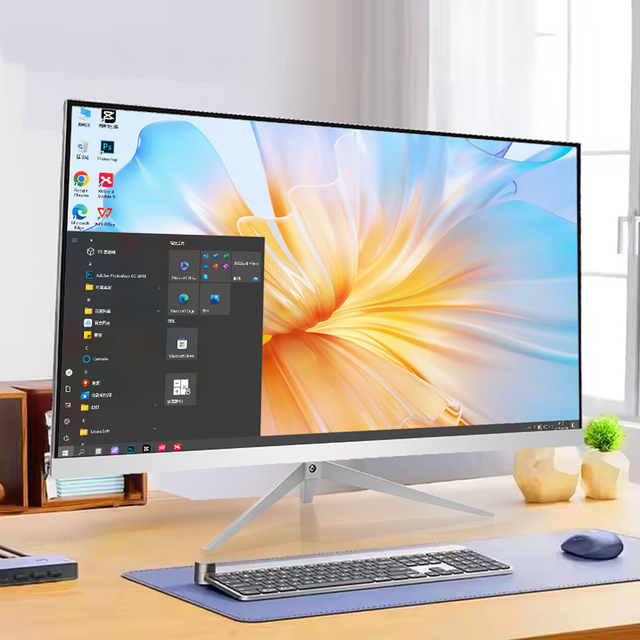 All in One PC NZPAL 24 27 Inch Desktop Computer DDR4 8GB 256GB SSD All-in-One Computers All in One AIO PC