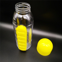 Bouteille d'eau potable en plastique réutilisable et écologique de 600 ml, portable, avec couleur personnalisée pour une utilisation en extérieur, à boire directement