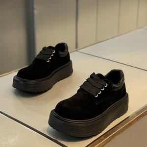 Zapatillas Casuales de Trabajo de Ante para Hombre, Estilo Retro, con Punta Redonda y Suela Gruesa, Novedad Otoño 2026 - Product Image 2