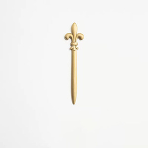Ouvre-lettre rétro en métal doré, lame en acier inoxydable pour ouvrir les lettres, couteau artisanal, ornement, cadeau - Product Image 1