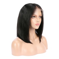 Perruque 100% Cheveux Humains Vierges HD Sans Colle avec Baby Hair, Longue et Lisse, Noire, Brune, Blonde pour Femmes Européennes et Américaines