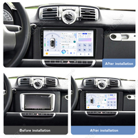 MEKEDE X20 X30 8+128G Android IPS DSP Car-play Système audio de voiture pour Benz Smart Fortwo 451 2011-2015 RDS Radio multimédia de voiture
