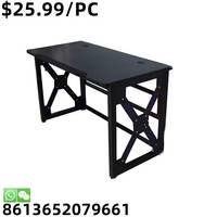Bureau de course design fantaisie table de jeu à cadre métallique pour maison intérieure