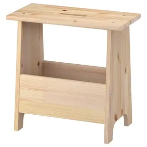 Multifunctional DIY Wholesale Solid Wood Stool with Storage Shoe Changing Stool Bedroom Beside Stool