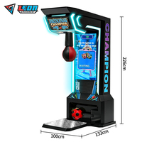 Machine de boxe robuste, borne de mesure de force de boxe, classement mondial en ligne avec mise à jour en temps réel pour les bornes d'arcade